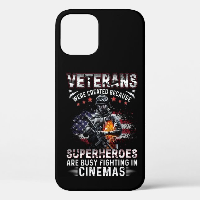 Veterans Because Superheroes Busy in Cinemas    Ca Case-Mate iPhone Case (Back)