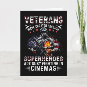 Veterans Because Superheroes Busy in Cinemas   Card