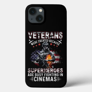 Veterans Because Superheroes Busy in Cinemas  iPhone 13 Case
