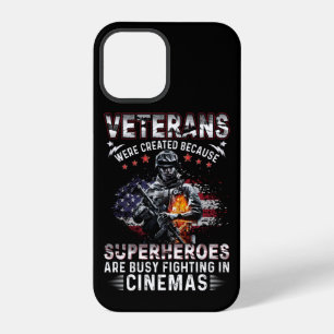 Veterans Because Superheroes Busy in Cinemas iPhone 12 Pro Case