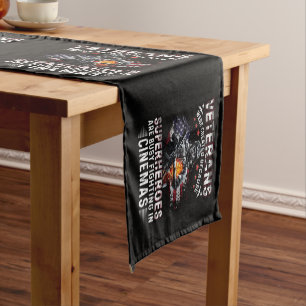 Veterans Because Superheroes Busy in Cinemas Short Table Runner