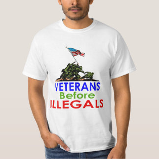 Veterans Before Illegals Veterans Day T-Shirt