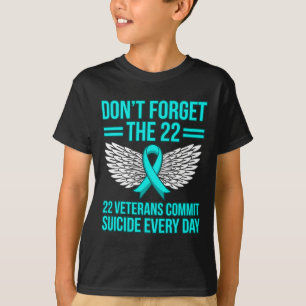 Veterans Commit Suicide Ptsd Awareness Ribbon Grap T-Shirt