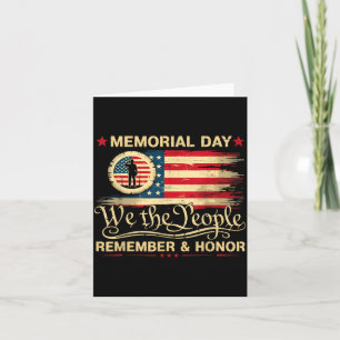 Veterans Day 2026 USA Memorial Day Red Poppy Card