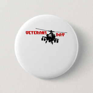 Veteran's Day 6 Cm Round Badge