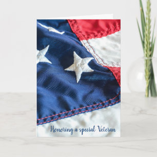 Veterans Day American Flag Card