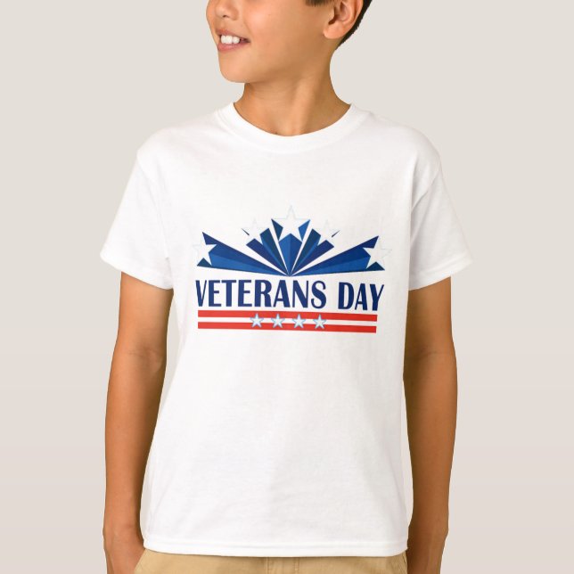 Veterans Day Boy  T-Shirt (Front)
