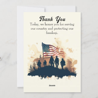 Veterans Day Card. Holiday Card