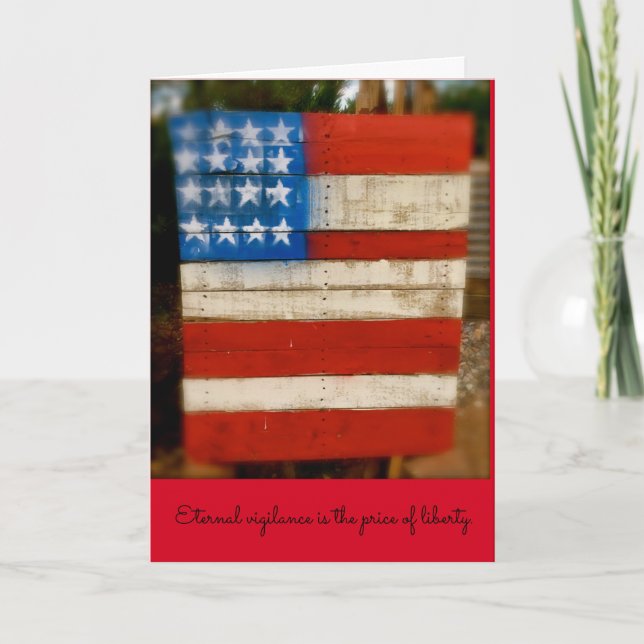 Veteran's Day Eternal Vigilance Card (Front)