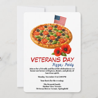 Veterans Day | Fish and chips Celebration Invitation