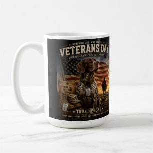 Veterans Day German Shorthaired Pointer Coffee Mug