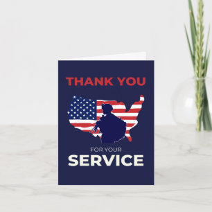Veterans Day Gratitude and Honour Thank You Card