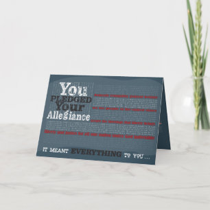 Veterans Day Greeting Card Thank you