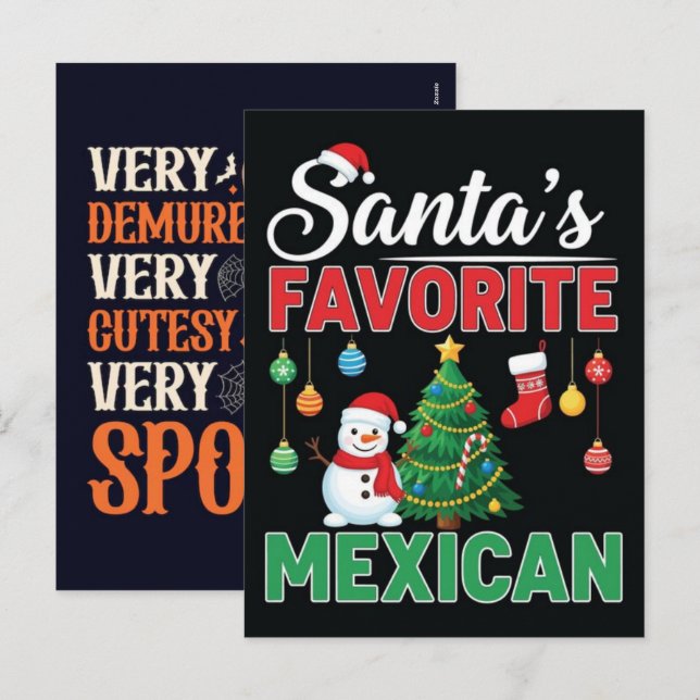 Veterans Day, Halloween, and Christmas 2025  Holiday Postcard (Front/Back)