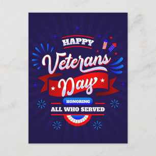 Veterans Day  Holiday Postcard