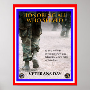 veterans day honor poster