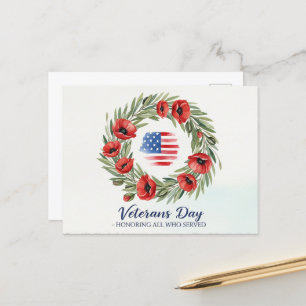 Veterans Day - Honoring all who served Postcard