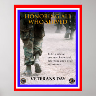 veterans day honour poster from 8.99