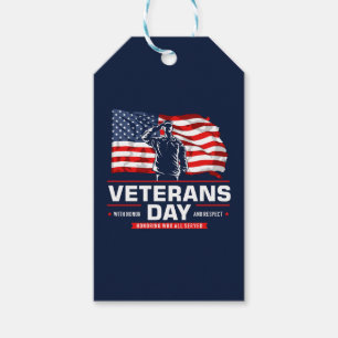 Veterans Day - Honouring all who served Gift Tags
