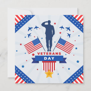 Veterans Day - Honouring all who served  Holiday Card