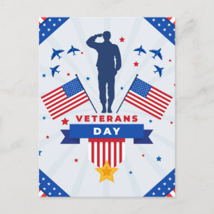 Veterans Day - Honouring all who served  Holiday Postcard