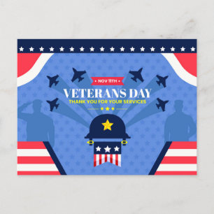 Veterans Day - Honouring all who served  Holiday Postcard
