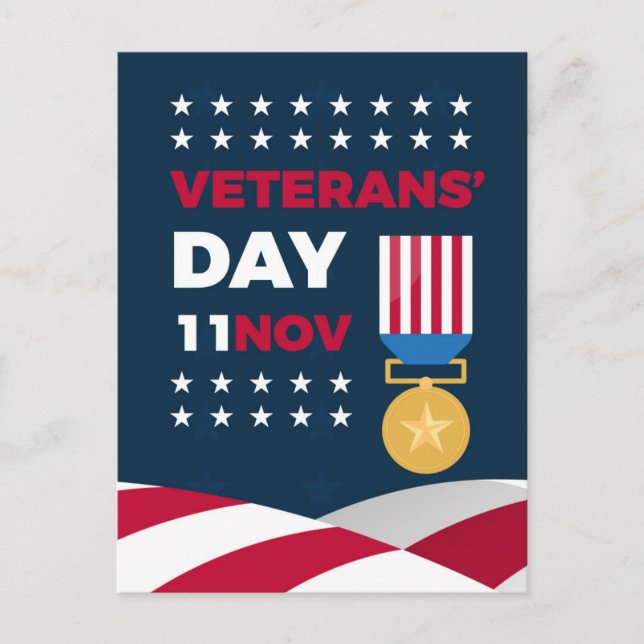 Veterans Day - Honouring all who served  Postcard (Front)