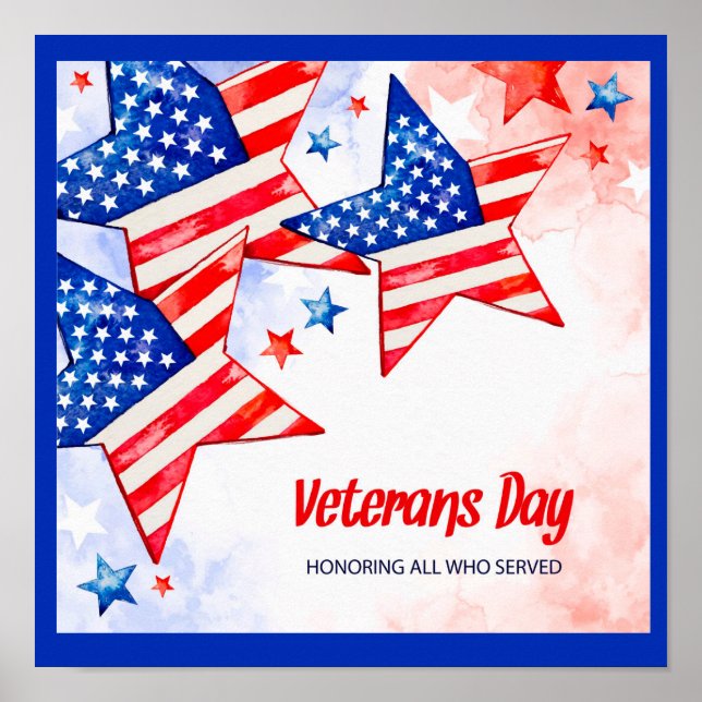 Veterans Day - Honouring all who served  Poster (Front)