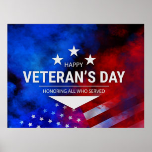 Veterans Day - Honouring all who served  Poster