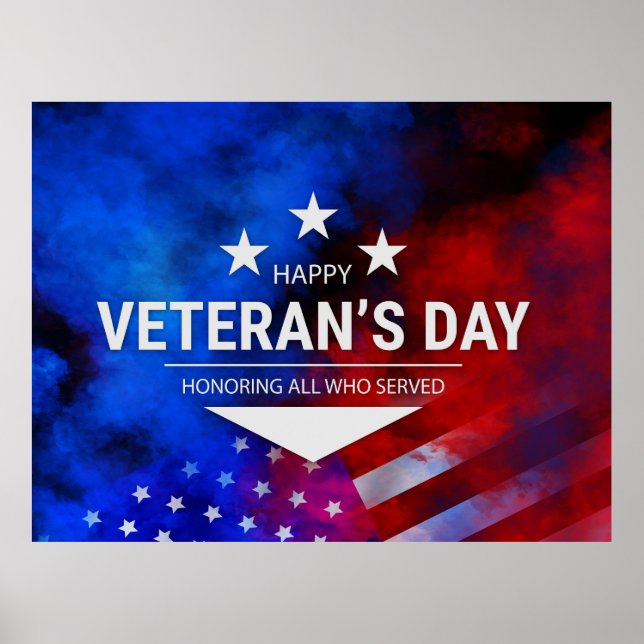 Veterans Day - Honouring all who served  Poster (Front)