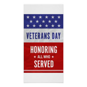 Veterans Day - Honouring all who served  Poster