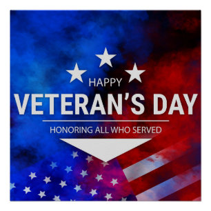 Veterans Day - Honouring all who served  Poster