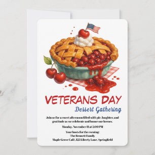 Veterans Day Invitation   Cherry Pie Celebration