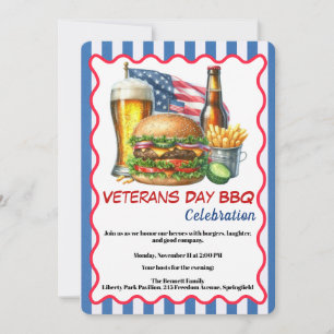 Veterans Day Invitation   Honouring Heroes BBQ