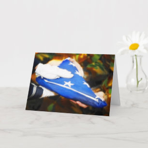 Veteran's Day Military Ceremony Card