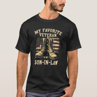 Veterans Day My Favourite Veteran Is My Son-In-Law T-Shirt