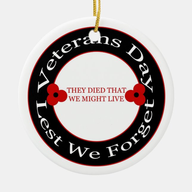 Veterans day - Ornament (Front)