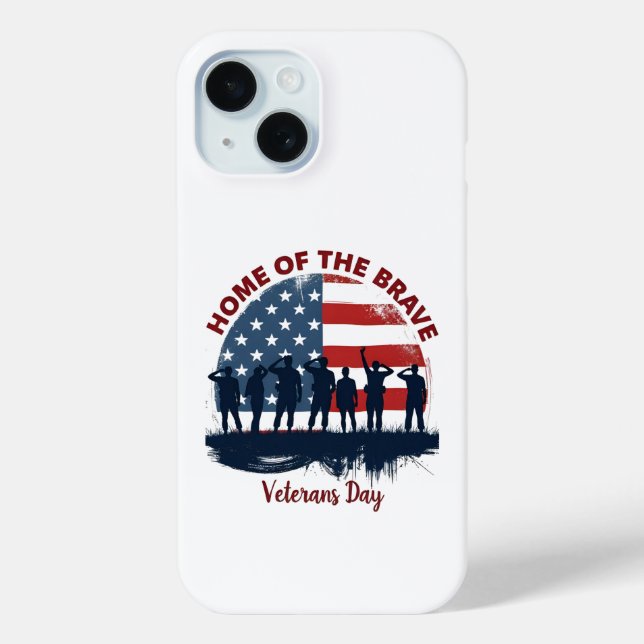 Veterans Day Patriotic Tee Case-Mate iPhone Case (Back)