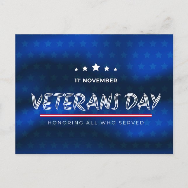 Veterans Day Postcard (Front)