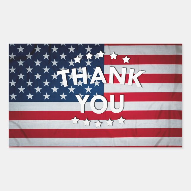 Veterans Day Postcard Rectangular Sticker (Front)