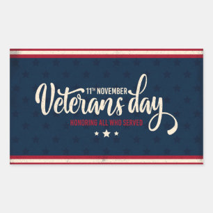 Veterans Day  Rectangular Sticker
