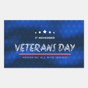 Veterans Day Rectangular Sticker