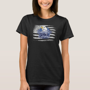 Veterans Day Remember and Honour Veterans US Flag T-Shirt