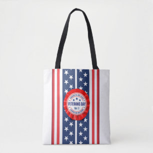 Veterans Day Rosette Tote