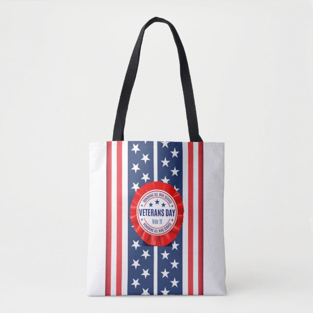 Veterans Day Rosette Tote (Front)