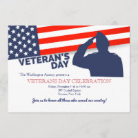 Veteran's Day Salute Invitation