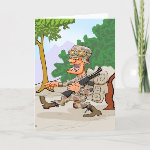 Veterans Day soldier Holiday Card