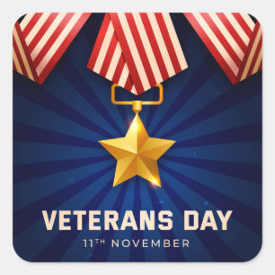 Veterans Day  Square Sticker