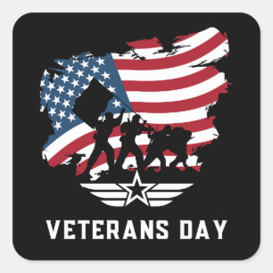 Veterans Day Square Sticker