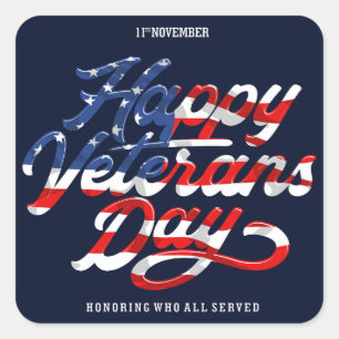 Veterans Day  Square Sticker